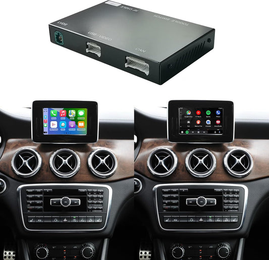 Draadloze CarPlay Android Auto Interface – Multimedia Interface – Infotainment Module – Decoder Box – Auto Multimedia Adapter – Voor NTG4.5/NTG4.7 2012-2015 – Draadloos Verbinden – MirrorLink, Navigatie En Camera Ondersteuning