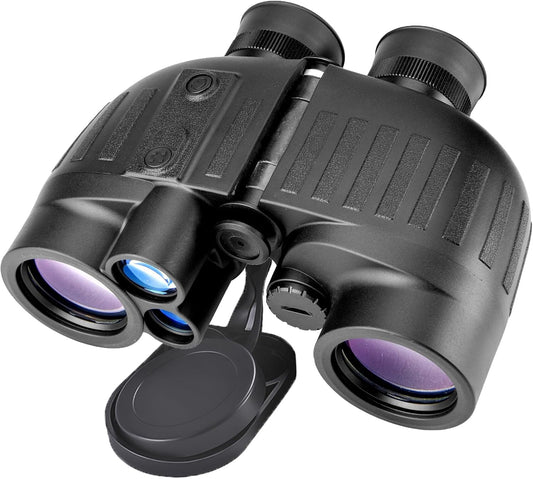 8x40 verrekijker voor volwassenen uitgerust met afstandsmeter en kompas, IP65 waterdichte UHD-verrekijker, gezichtsveld 8°, OLED-glas voor vogels kijken, zeilen, varen vissen