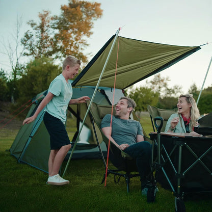 Night Cat Cabinetent met Vestibule: 4 personen duiken het Kamperen Tent Dubbele Lagen Gemakkelijke Snelle Waterdichte Installatie op