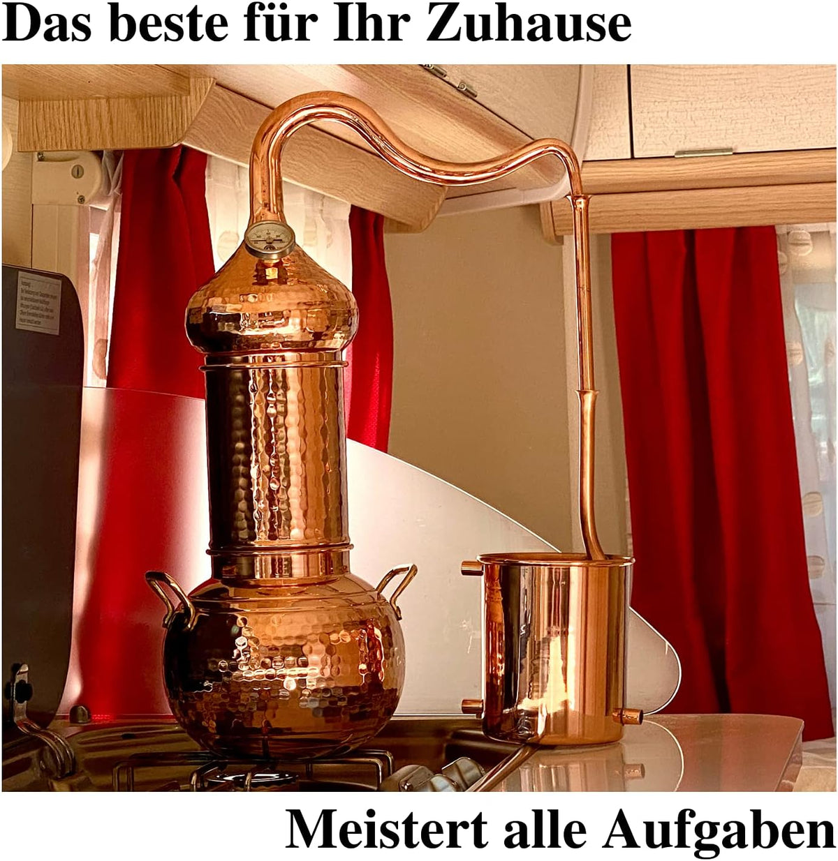 CopperGarden Distilling Kettle Essence Plus - 2 liter Column - Worry-free set - QUORE
