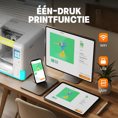 3D-printer – 3D Printer – 3D Printmachine – 3D Printapparaat – AI 3D Ontwerp – Snelle Printsnelheid – WLAN Connectiviteit