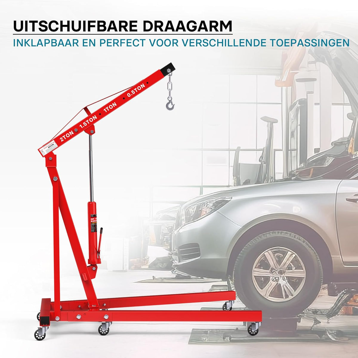 Engine block valve workshop crane gearbox motor hoist crane 2000 kg collapsible