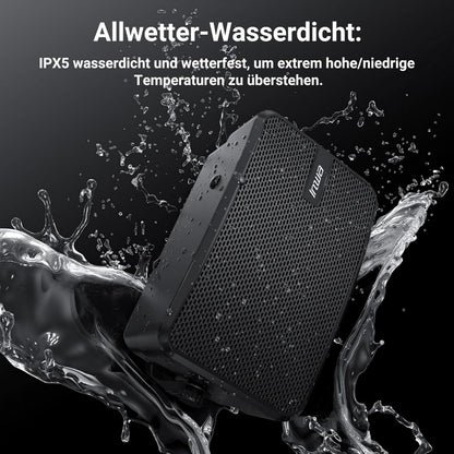 Wandluidsprekerset – Bluetooth Speakerset – Luidsprekerset – Actieve/Passieve Speakers – Set van 2 – 400W Piekvermogen – IPX5 Waterdicht