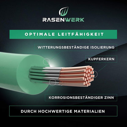 500 m universele begrenzingskabel voor robotmaaiers - begrenzingsdraad voor grasmaaiers - draad van vertind koper - accessoires voor robotmaaier - Ø 2,7 mm - 500 m