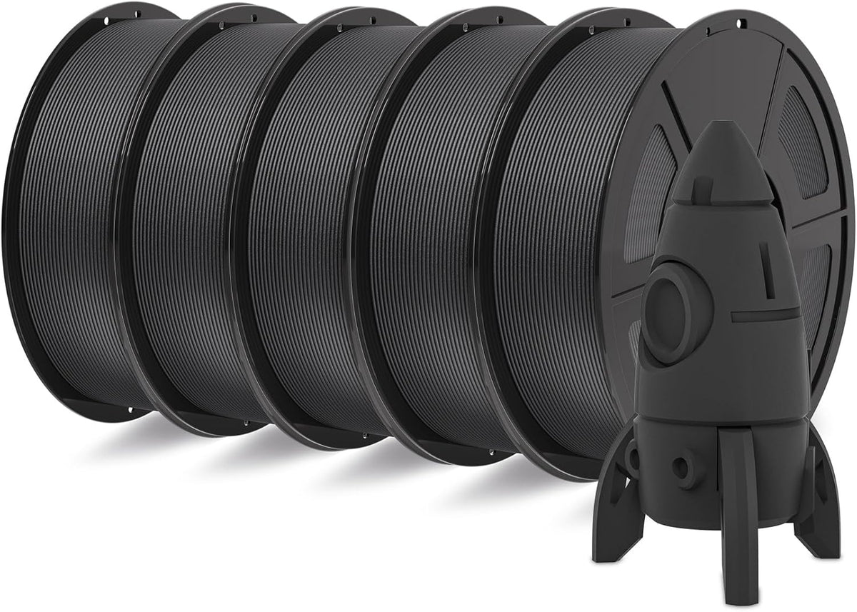 IEMAI PC CF Filament 1.75mm 5KG, Zwart PC Filament Voeg 20% koolstofvezel toe, Draadmateriaal 3D-printers, Maatnauwkeurigheid +/- 0,02 mm