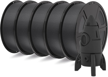 IEMAI PC CF Filament 1.75mm 5KG, Zwart PC Filament Voeg 20% koolstofvezel toe, Draadmateriaal 3D-printers, Maatnauwkeurigheid +/- 0,02 mm