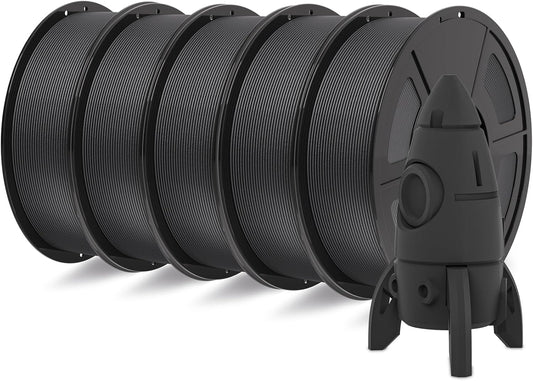 IEMAI PC CF Filament 1.75mm 5KG, Zwart PC Filament Voeg 20% koolstofvezel toe, Draadmateriaal 3D-printers, Maatnauwkeurigheid +/- 0,02 mm