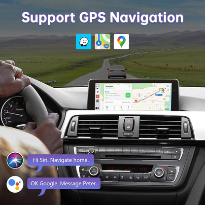Draadloze CarPlay Android Auto Upgrade – Retrofit Kit Interface – Smartphone Integratie – Auto Multimedia Module – NBT Systeem Decoder – Draadloos Gebruik – Originele Knoppenbediening