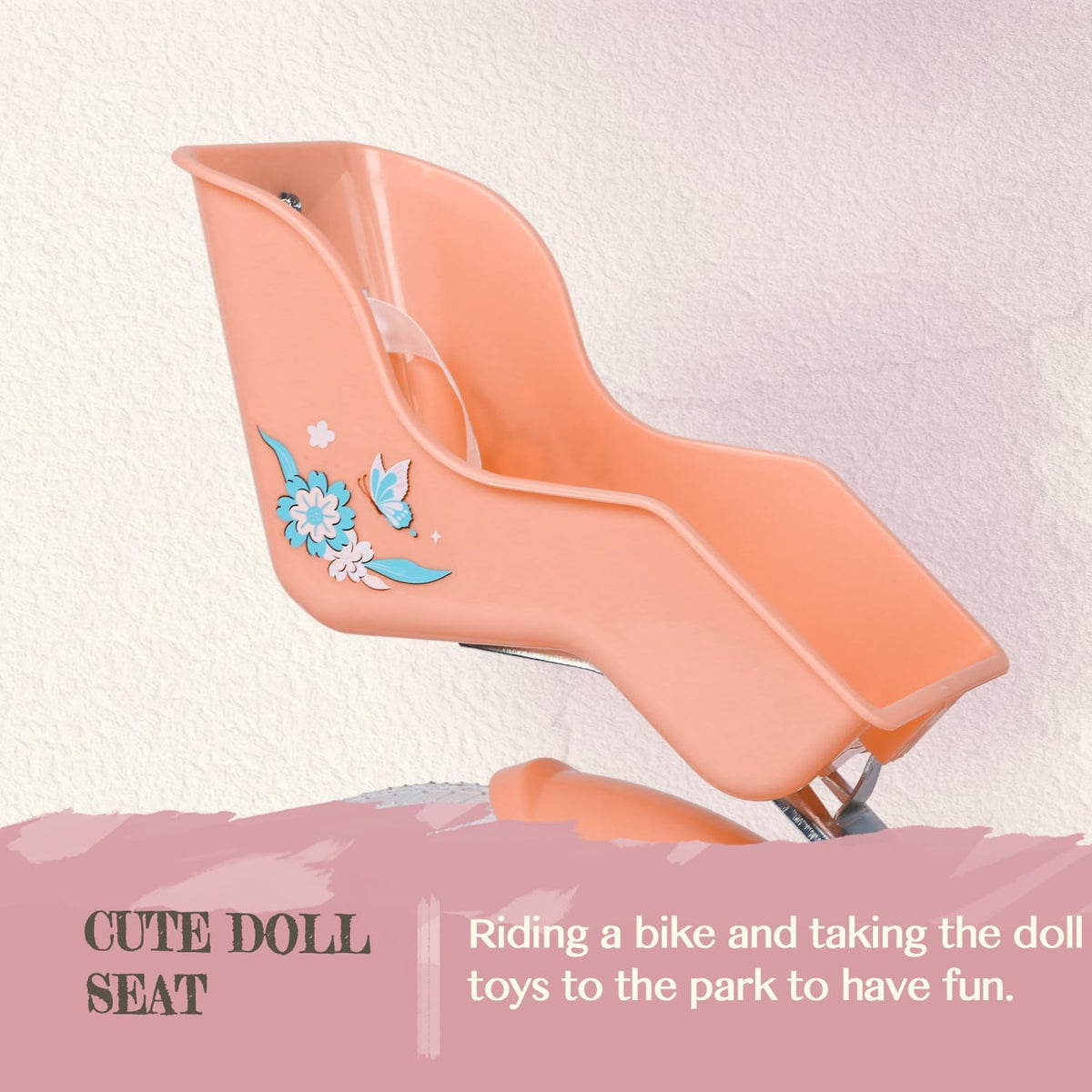 Glerc Kinderfiets voor meisjes, 30,5 - 50,8 cm (12-20 inch), voor kinderen van 2, 3, 4, 5, 6, 7, 8, 9, 10, 11, 12, 13 jaar, kinderfiets met poppenzitje, mand, steunwielen en houder, meerkleurig