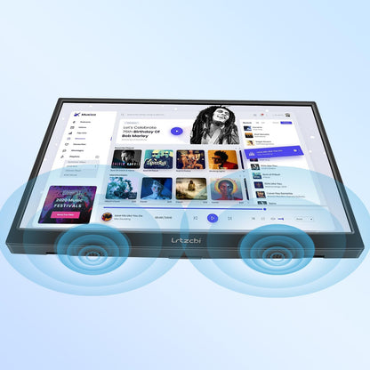Portable Monitor Touch Screen 14 inch, HDR 1920x1200P IPS Touch Screen with HDMI and USB C, Built-in Speakers/Kickstand Portable Monitor for Laptop Mac Switch Xbox PS3/4 - QUORE
