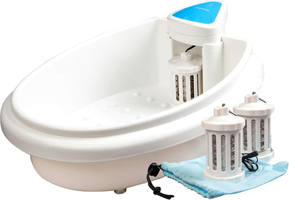 Voetenbad Wit – Voetmassagebad – Voetenspa – Voetbad – Voetverzorgingsapparaat – 3 Spoelen – Incl. 5 Beschermers