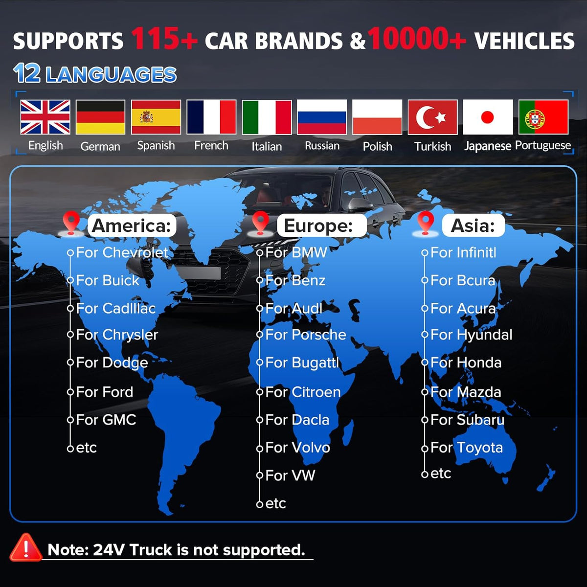 KINGBOLEN Ediag OBD2 Scanner Bluetooth, volledig systeem draadloze autoscanner met actieve tests, ECU-codering, 16 resets, olie/rem/EPB/TPMS, DPF-regeneratietool 1 jaar gratis update.
