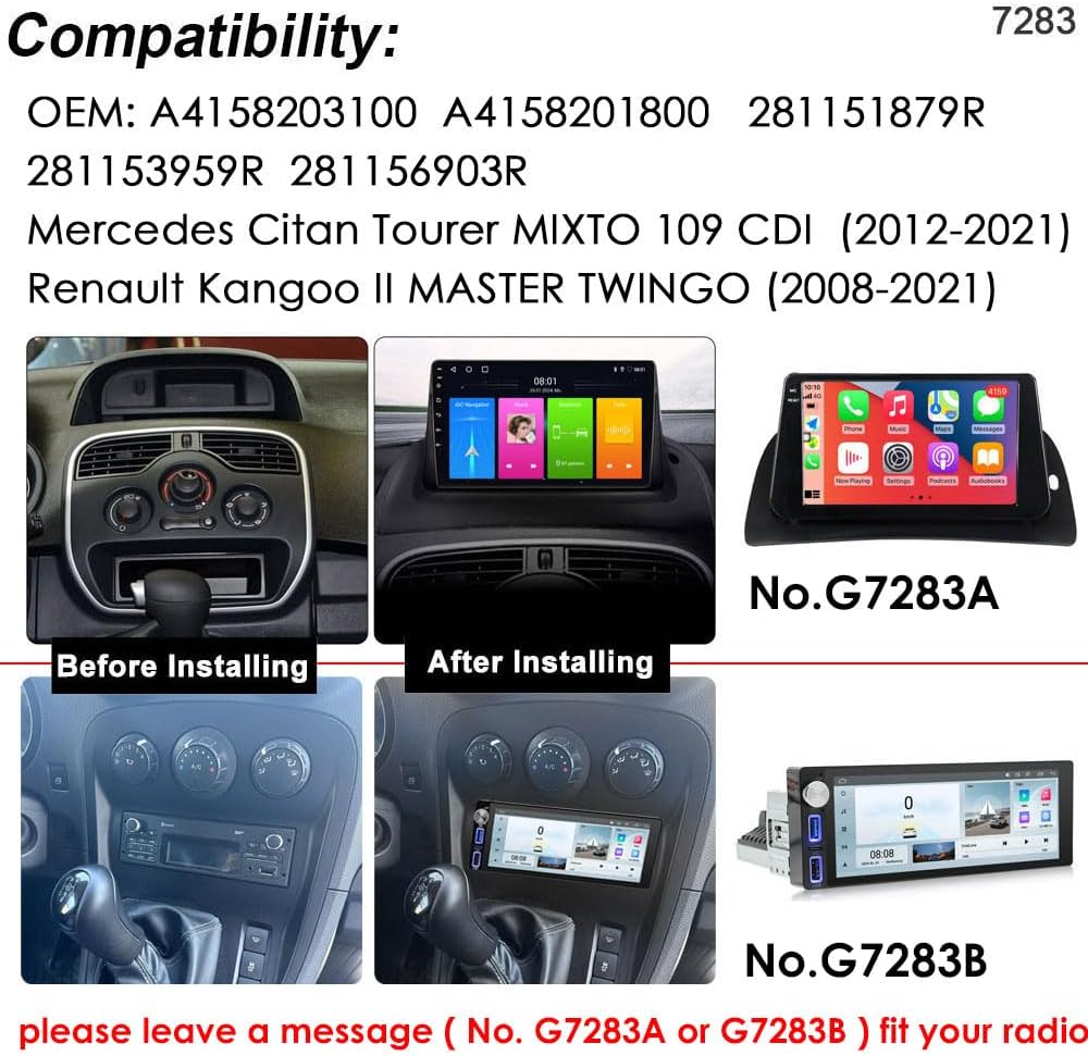 HD GPS Navigatie Autoradio – Multimedia Speler – Inbouw Radio – Auto Stereo – Navigatiesysteem – Draadloze CarPlay & Android Auto – Achteruitrijcamera Ondersteuning