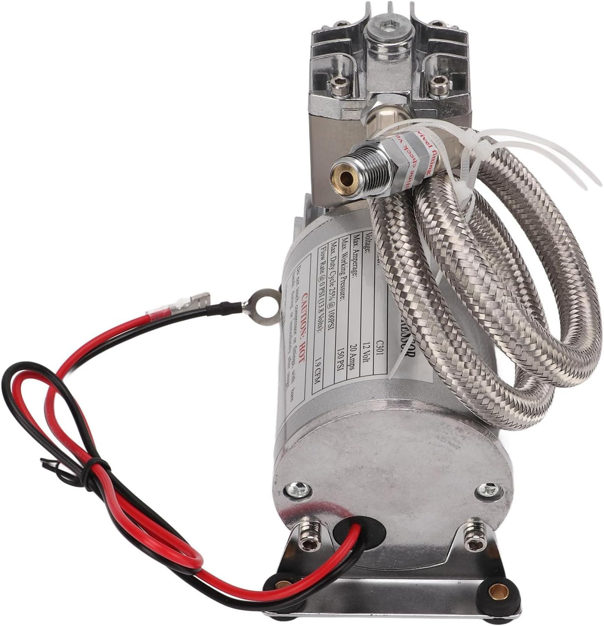 Universele Luchtcompressor – Heavy Duty Compressor – Air Pump – 12V Compressor – Luchtpomp 20A 150 PSI – Stevig Metaal – Temperatuurbeveiliging