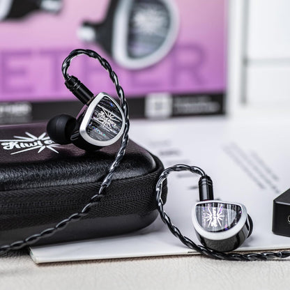 In-Ear Monitor – IEM Hoofdtelefoon – Bedrade In-Ear Hoofdtelefoon – HiFi Bedrade Oordopjes – Gaming Oordopjes – Grote 15,3 Mm Planaire Driver – Afneembare 2-Pins Kabel