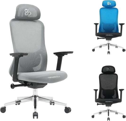 NEWSKILL Nue Ergonomische gamingstoel, grijs
