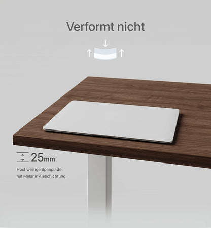 Desktronic Tafelblad 200 x 80 cm - Perfect voor het in hoogte verstelbare bureau, eettafels en meer - gemaakt in Europa - 25 mm stevig tafelblad duurzaam (eikenhout)