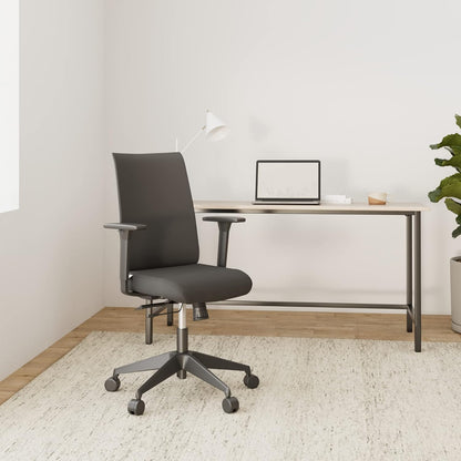 Ergonomische Bureaustoel – Bureaustoel Met Wieltjes – Kantoorstoel – Werkstoel – Computerstoel – Verstelbare Armleuningen – Ademend Mesh Rugleuning – Max. Draaggewicht 120 kg – Zwart