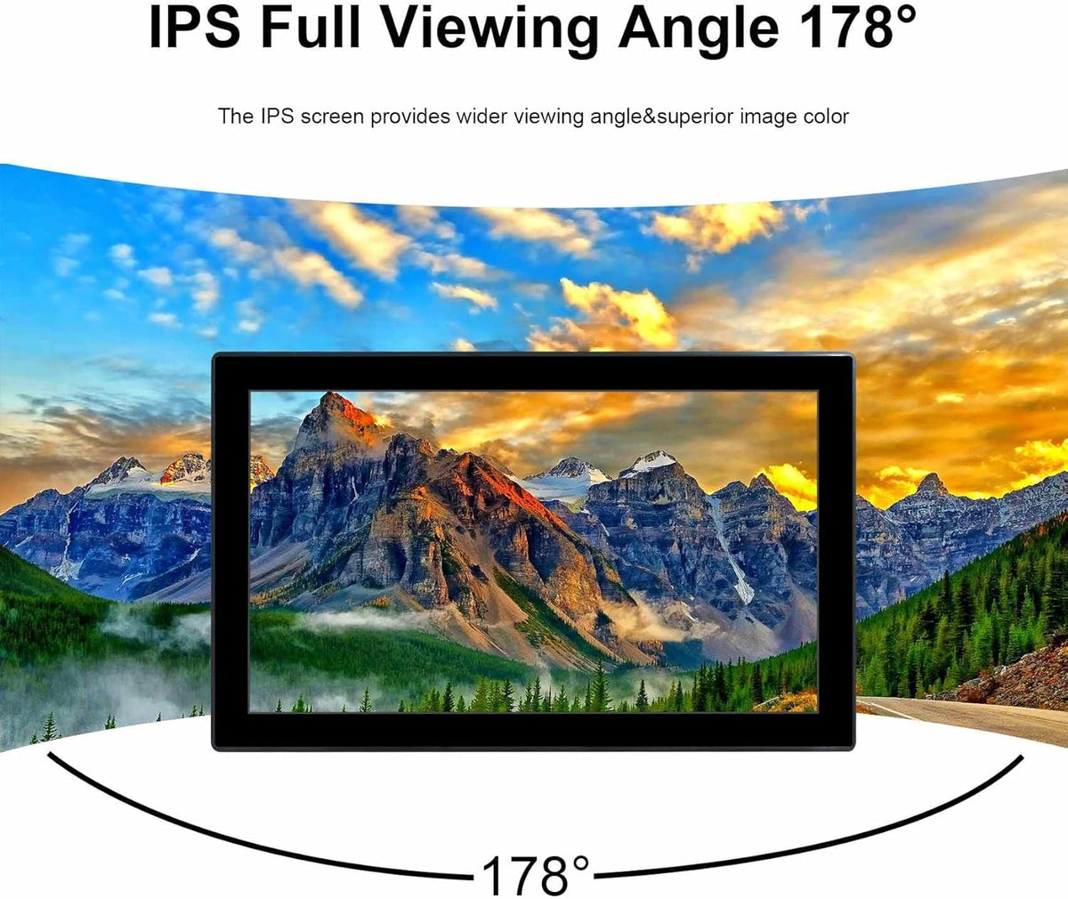VSDISPLAY Industriële touchscreen-monitor, Full HD, 15,6 inch, 1920 x 1080, 250 nits, contrast 3000:1, IP65-front, 10-punts touchscreen, geavanceerde temperatuur