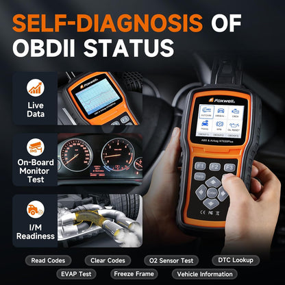 Autodiagnose apparaat – OBD2 scanner – Auto uitleesapparaat – Diagnose tool – Motor foutcode lezer – ABS & SRS diagnose – Real-time data weergave
