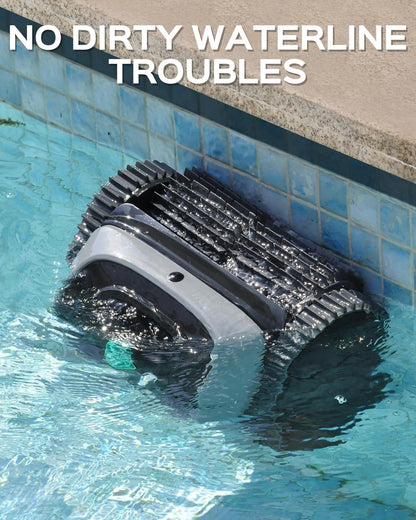 WYBOT C1 Robot Piscine avec Planification D'itinéraire Intelligente, Nettoyage Entièrement Automatique du Sol, Ligne de Flottaison, Murs, Jusqu'à 150 mins, Triple Moteur Amélioré idéal pour 150 ㎡