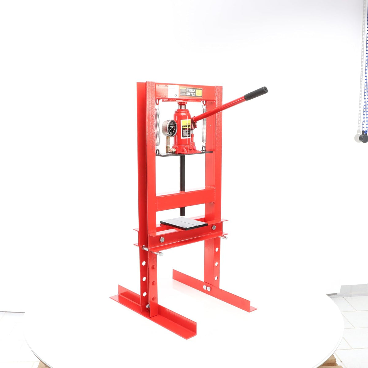 Wiltec werkplaatspers 6 t hydraulische persdrukmachine met manometer persmachine