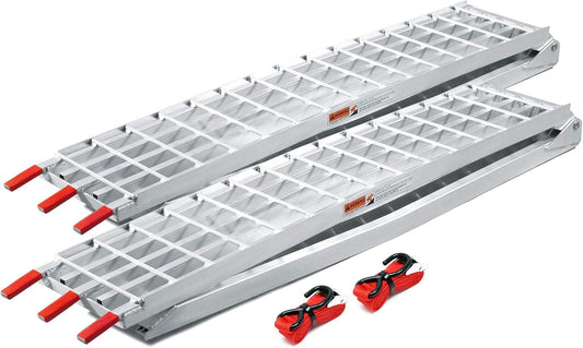 2x oprijplaten aluminium - 310cm 1080kg - oprijplaat motoroprijplaat oprijsteun opvouwbaar