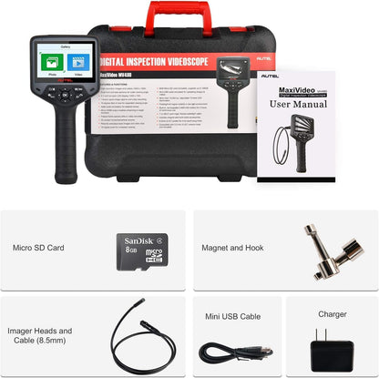 Inspectiecamera – Endoscoop – Videoscoop – Diagnostische Camera – Endoscoopcamera – Dubbele Camera’s – 4,1” LCD Scherm met Audio-opname - QUORE