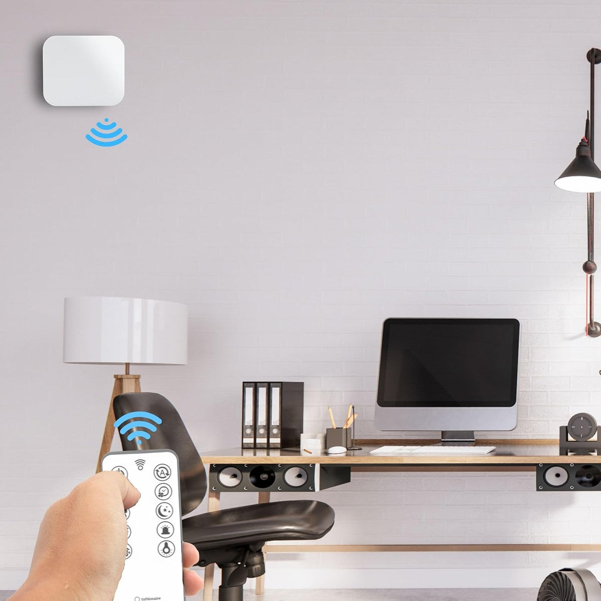 Turbionaire Trend HRV 150 WMI – Decentrale VMC Met Warmteterugwinning, Geluidsisolatie, Afstandsbediening, Timer, 8 Snelheden, Borstelloze Motor, Omkeerbare Luchtstroom, 150 Mm, 3 Jaar Garantie