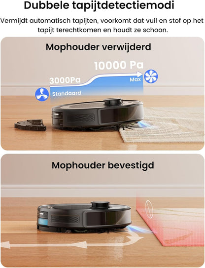 LEFANT M2S Pro robotstofzuiger, zwart