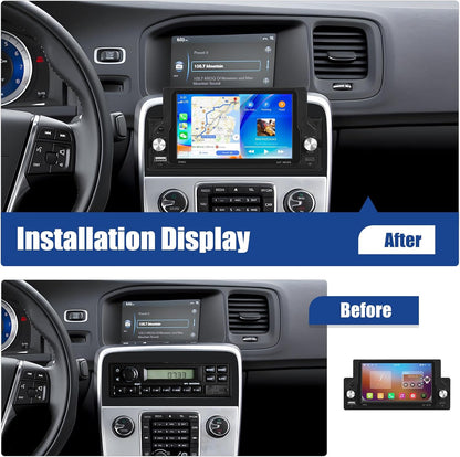 [2 + 64G] SIXWIN Android 13 autoradio 1 DIN met fysieke toetsen, 5,9 inch capacitief touchscreen wifi/GPS/FM/RDS/Bluetooth/SWC