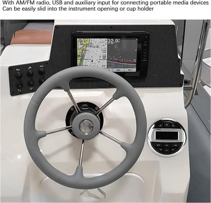 Marine Stereo Receptor,Boot Jacht Onderdelen,Marine Bluetooth Luidspreker Mp3-speler Waterdichte Boot Accessoires Voor Badkamer Sauna