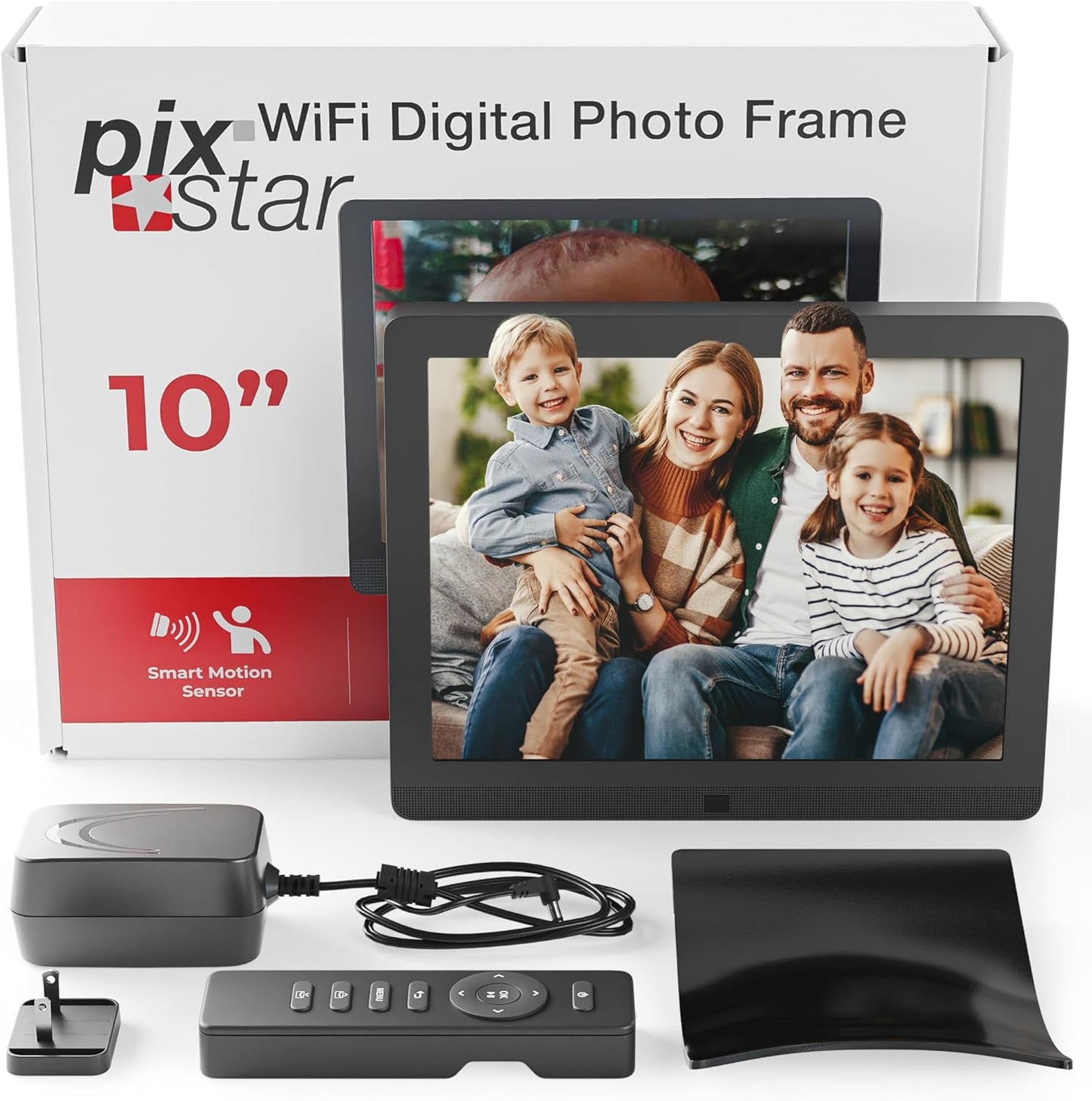 Digitale fotolijst 10 inch – Digitale Lijst – Fotoframe – Digitale Foto Display – Wifi Fotolijst – Bewegingssensor – Delen Via E-mail En App