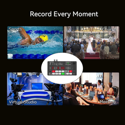 Stream SH Video Switcher Mixer 2HDMI & 2SDI met PTZ Besturing en Down&UP Stream Functie, NDI Updatebaar