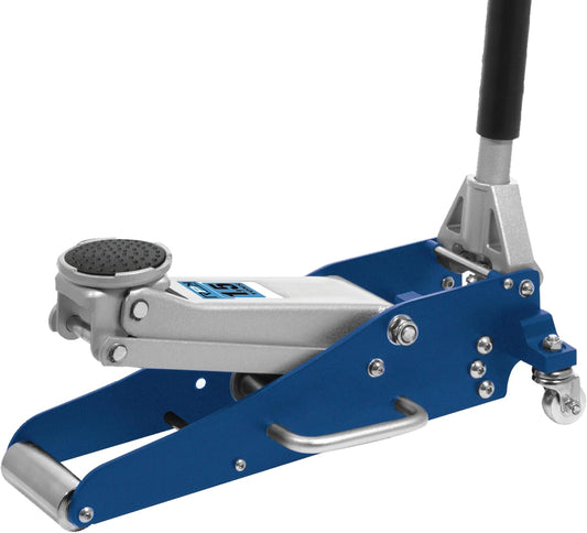 Professionele werkplaats hydraulische krik met wielen voor 1,5 ton 1500 kg dubbele zuiger, versterkt en goedgekeurd