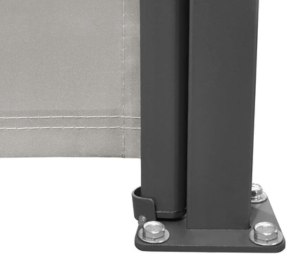 Zijscherm – Zijluifel – Zijmarkies – Zonwering – Windscherm – Uittrekbaar 180x600 cm – Waterbestendig Polyester – Privacy- en Zonbescherming
