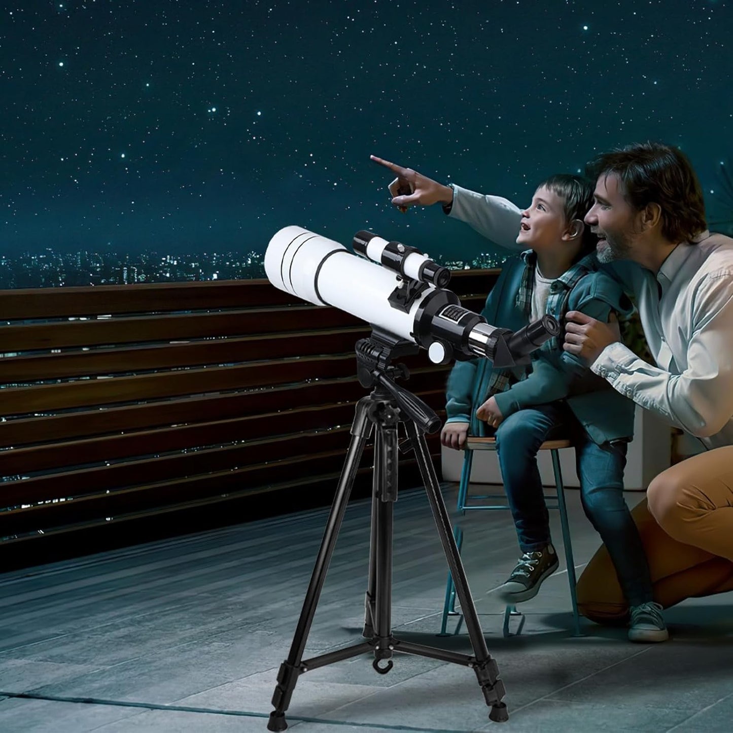 ACESOME Telescoop, vergroting 20-333 x telescoop, astronomy voor kinderen en volwassenen, 70 mm aperture sterentelescope astronomische telescoop met verstelbaar statief, opbergtas