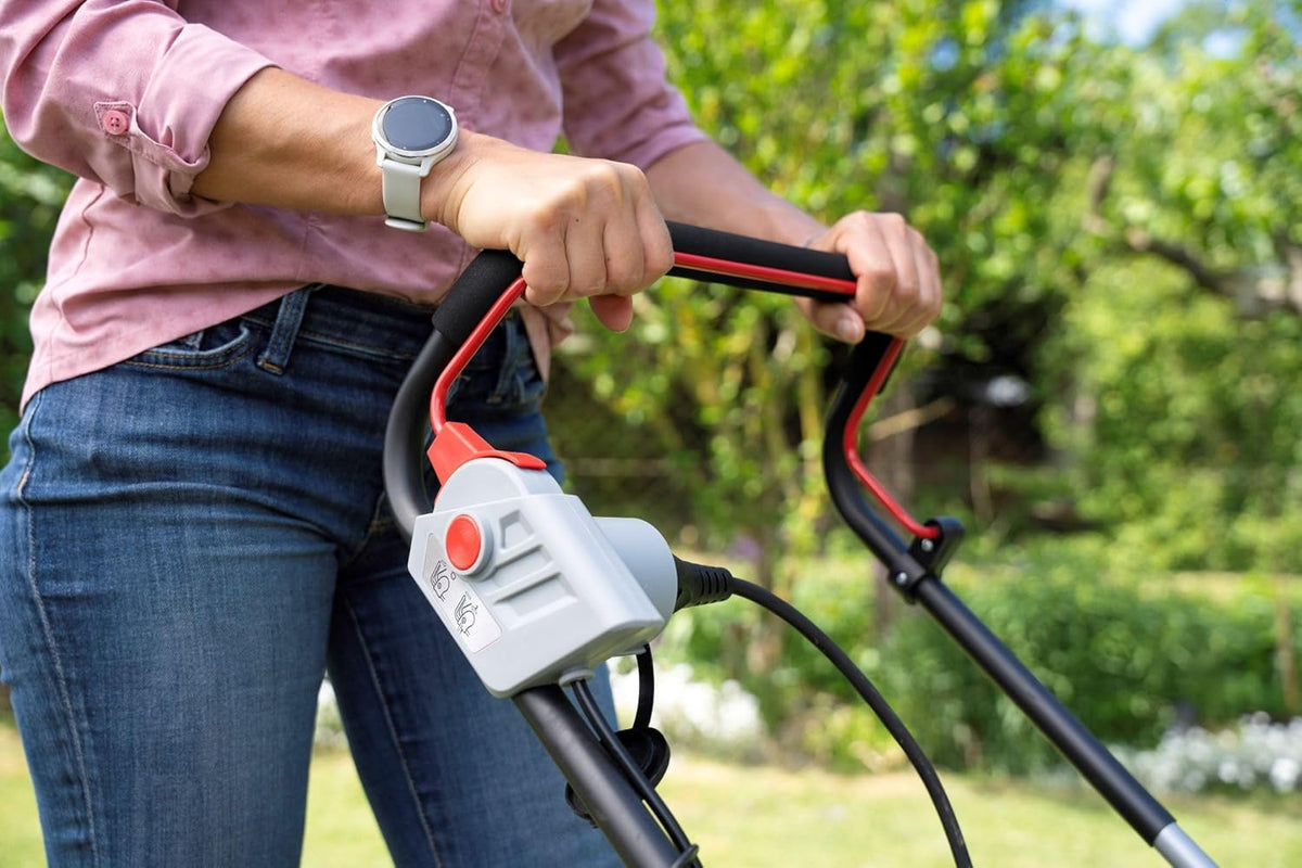 Elektrische Grasmaaier – Gazonmaaier – Duwmaaier – Tuinmaaier – Maaimachine – 1600 Watt Krachtige Motor – 5-standen Maaihoogte 30-75 mm