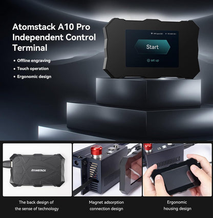 ATOMSTACK A10 PRO lasergraveermachine, 10W lasersnijder, 50W effect hoge precisie CNC-lasersnijden, 0,08 mm laserfocus, 410 x 400 mm groot gebied