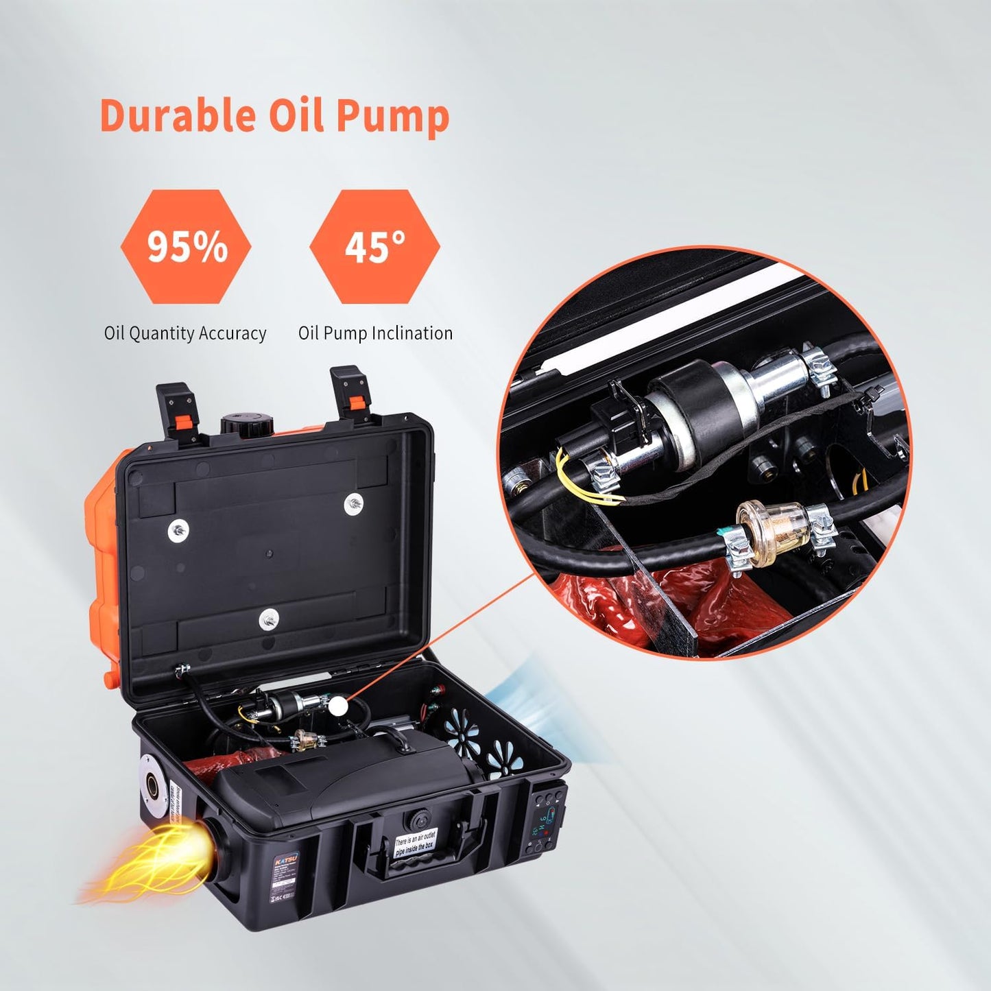 Dieselluchtverwarming – Dieselverwarmer – Luchtkachel – Camperkachel – Vrachtwagenverwarmer – 8 kW Vermogen – LCD-Display & Afstandsbediening