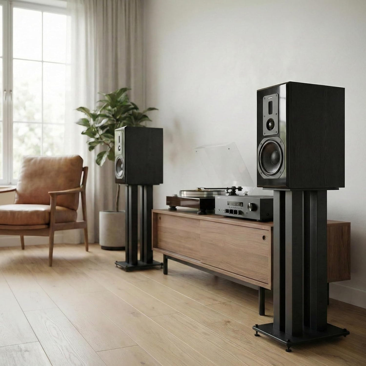 Dynavoice Definition DM-6 II Zwart – HiFi Boekenplank Luidsprekers Passief 6,5 Inch Kevlar, 2 Tweeters Ribbon + Soft Dome, X-Change Systeem, 35-32.000 Hz, 120W, 6 Ohm – Set van 2.