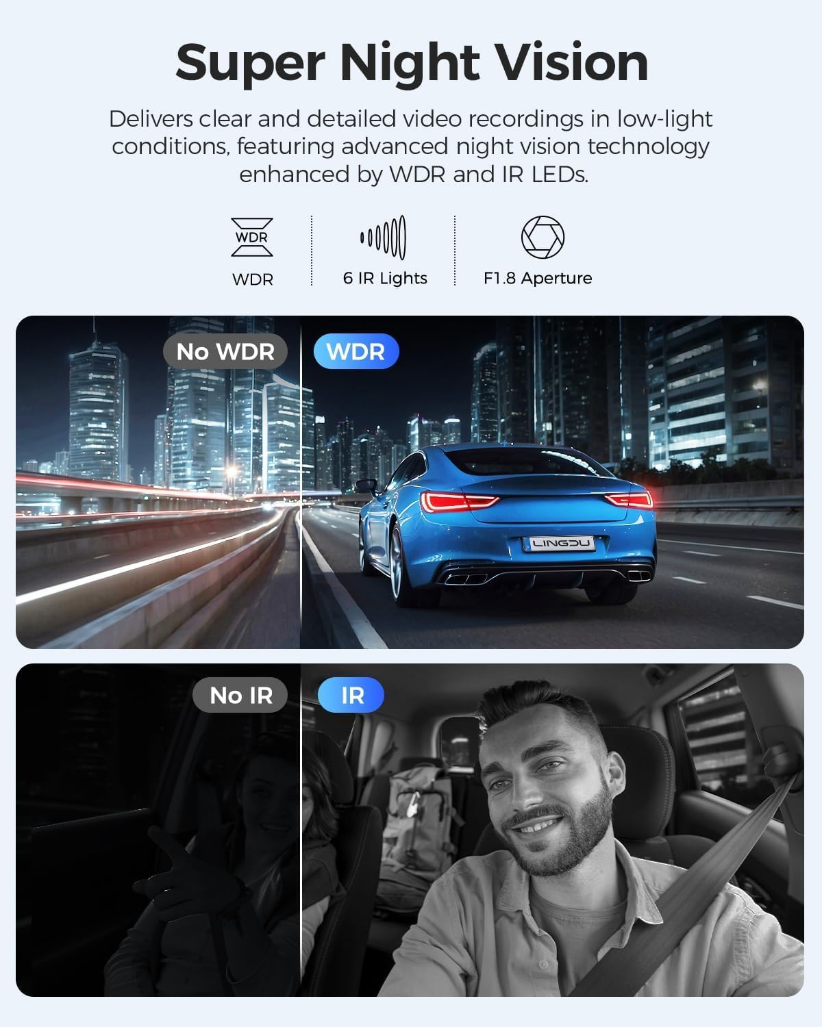 Dashcam Voor En Achter – Autocamera, Dashboardcamera, Mini Dashcam, Verborgen Dashcam – 4K Voor + 1080p Achter – 24 Uur Buffer Parkeermodus