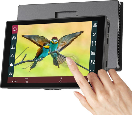 Portkeys HD7T Camera Monitor 7" Touchscreen 1000nit High Brightness Camera Monitor with Top Shortcut Keys Suitable for DSLR with Sunshade