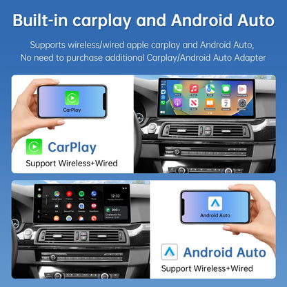 CarPlay Scherm – Touchscreen Display – Multimediascherm – Navigatiescherm – Autodisplay – 12,3 Inch HD IPS – Draadloze Apple CarPlay & Android Auto