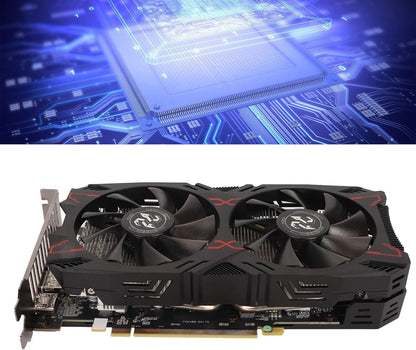 RX 5500 XT Grafische Kaart, 8GB GDDR6 128bit Gaming-videokaart, PCI Express 4.0x8, HDMI, DisplayPort X 3, 8PIN Voeding, Gaming-pc-computervideokaarten met Dubbele Ventilator