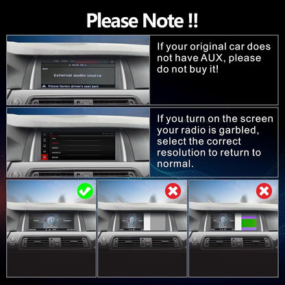 Navigatiesysteem – Autonavigatie – GPS – Touchscreen – Auto Scherm – HD Touchscreen – CarPlay & Android Auto – Geschikt voor BMW 5 Serie F10 F11 (2013-2016)