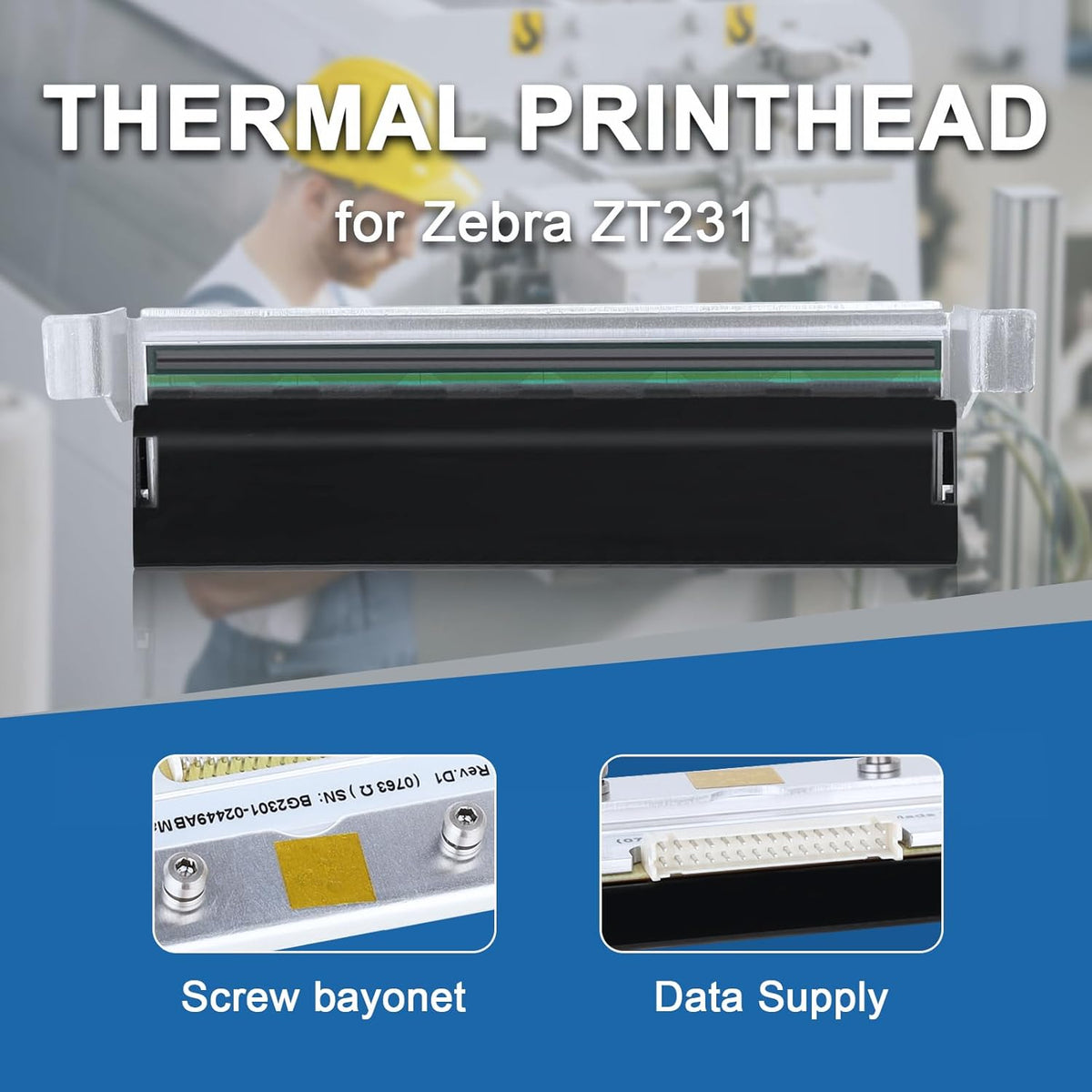 Nieuwe P1123335-012 Thermische Printkop Voor Zebra ZT111 ZT211 ZT231 Label Barcode 200DPI Printer Hoofd OEM Vervanging Onderdelen