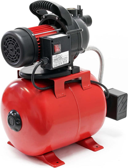 Tuinpomp – Waterpomp – Centrifugaalpomp – Dompelpomp – Regenwaterpomp – 1000 Watt – 3500 Liter per Uur – Met Drukschakelaar en Manometer
