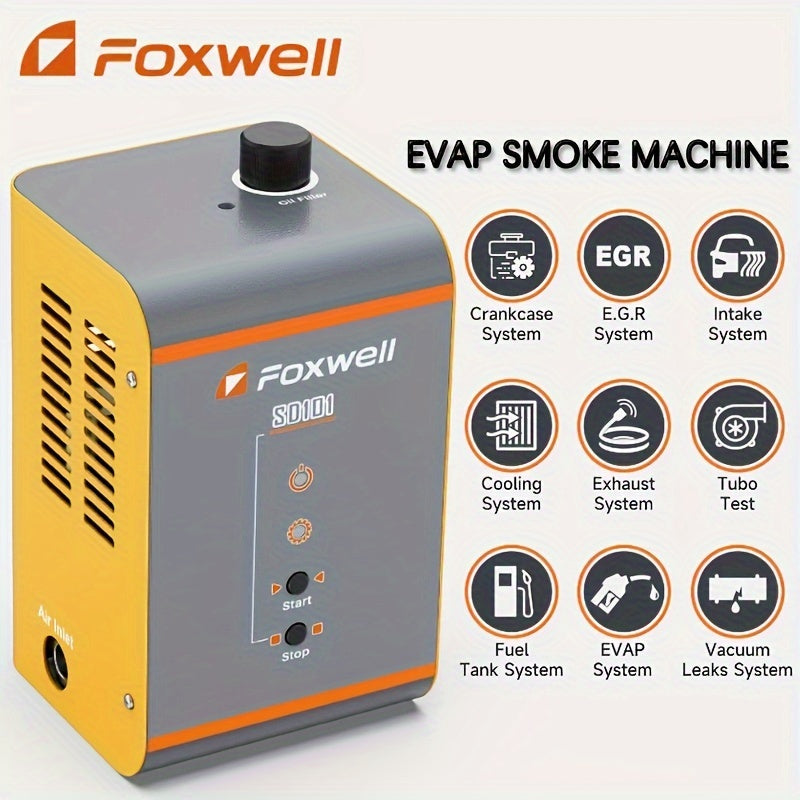 Rooklekdetector Auto – Lekdetectie Apparaat – EVAP Systeem Tester – Pijp Rook Generator – Mechanische Inspectie Tools – Snelle Rookproductie – Veiligheid Met Temperatuurbescherming