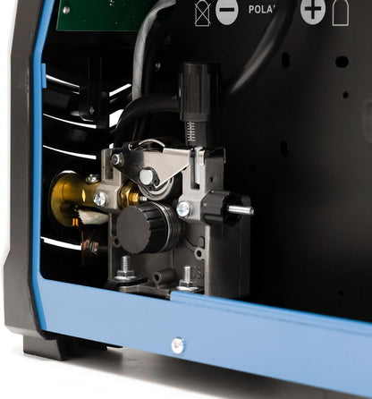 IPOTOOLS MIG-225SYN Inverter lasapparaat MIG MAG - beschermingsgas lasapparaat met 225 ampère, synergic-functie, vuldraad en elektroden, E-hand, digitaal display, IGBT, 230 V
